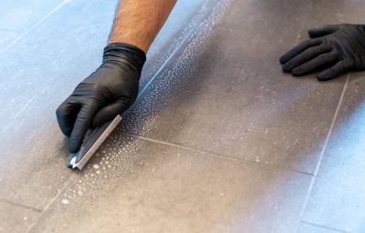 Professional Grout Application